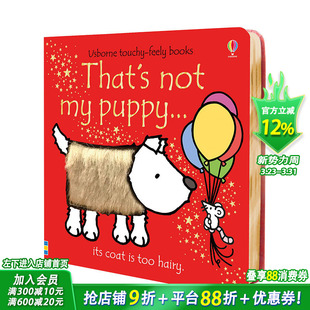 小狗 善优童书 That’s 英文原版 3岁婴幼儿感官触碰启蒙趣味纸板触摸书 puppy那不是我 not 预售