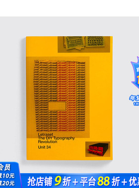 【预售】英文原版 Letraset字体：DIY字体设计革命 Letraset: The DIY Typography Revolution 字体图案标志平面设计 正版进口书籍