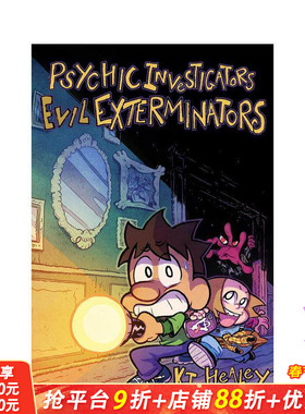 【预售】灵媒调查员，邪恶终结者 Psychic Investigators， Evil Exterminators 英文儿童漫画故事 英语拓展阅读进口童书