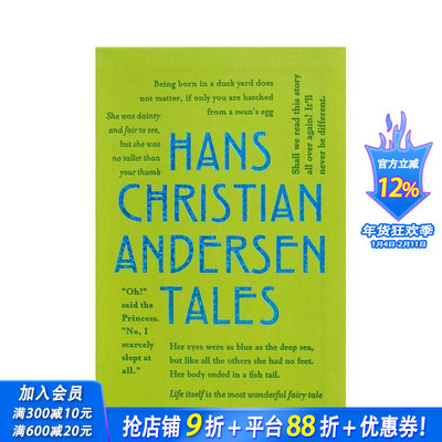 【预售】【字云经典】安徒生童话 特殊书口 压纹封面【Word Cloud Classics】Hans Christian Andersen Tales 英文文学正版进口书