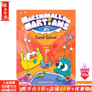【预售】棉花糖火星人 地球学校 少儿英语漫画 Marshmallow Martians: Earth School: 英文儿童趣味阅读科普拓展故事书 进口童书