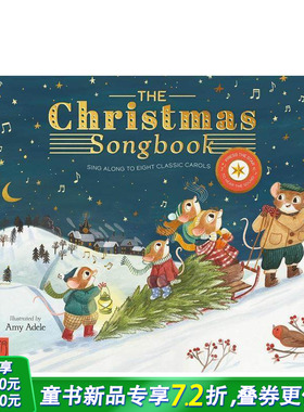 【预售】圣诞音乐书：8支经典圣诞颂歌 The Christmas Songbook : Sing Along With Eight Classic Carols 原版英文儿童