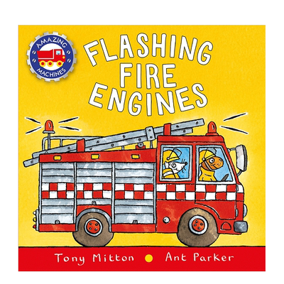 【预售】英文原版 闪烁的消防车 Flashing Fire Engines 儿童英语绘本图画书 进口图书 善优童书