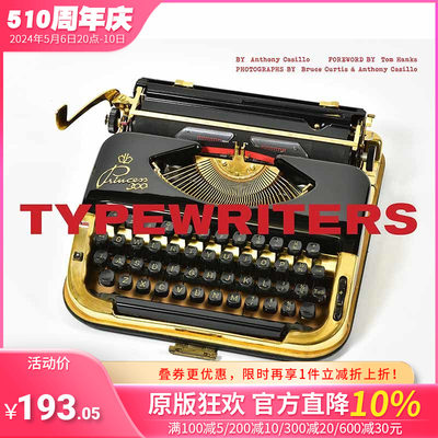 【预售】Typewriters，打字机 英文原版图书籍进口正版 Hanks 字体图案标志设计