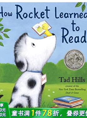 【现货】How Rocket Learned to Read洛基是如何学习阅读的 英文儿童启蒙绘本适合3-6岁【善优童书】