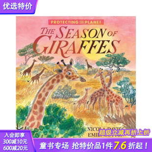 英文原版 现货 绘本 节 长颈鹿 Giraffes Season Protecting 气候变化 Planet 季 The 保护地球 儿童环保意识科普绘本 the