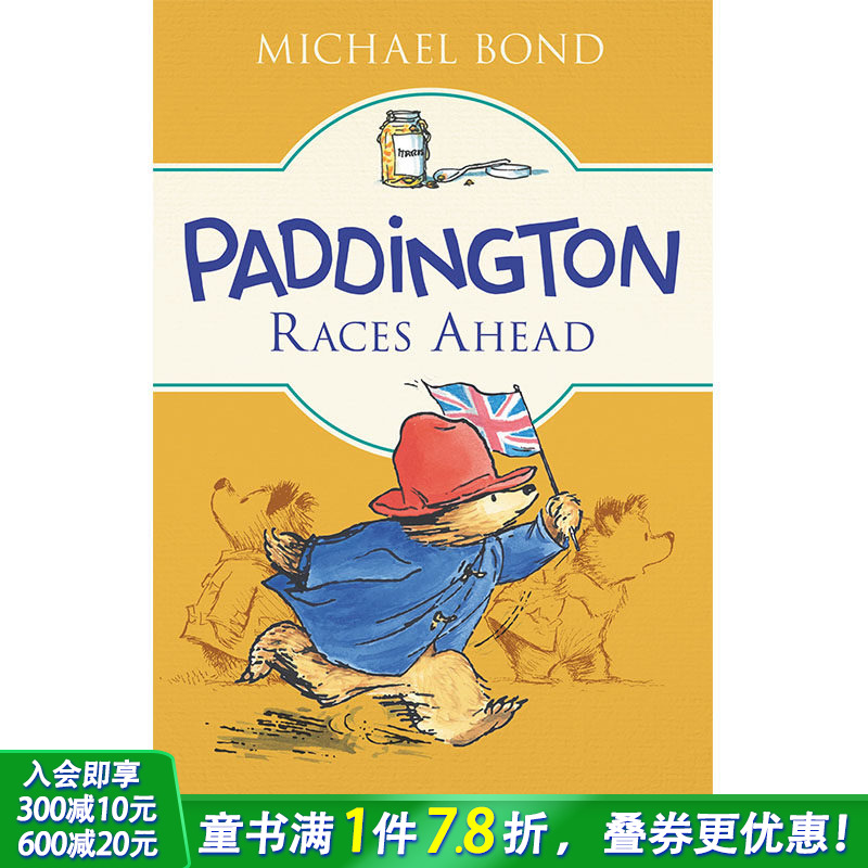【现货】Paddington Races Ahead，帕丁顿的比赛之前 英文原版图书籍进口正版 Bond 儿童分阶阅读（*版）