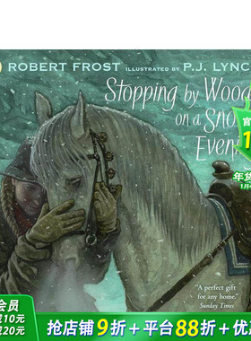 【现货】【凯特格林纳威奖得主P.J.Lynch】雪夜林畔蒙搁浅（平装） Sping by Woods英文儿童插画故事绘本 进口童书