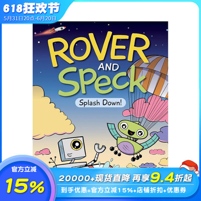 【现货】罗弗和斯帕克：溅落！ Rover and Speck: Splash Down! 英文儿童插画故事绘本 英语进口童书