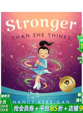 【现货】比她想象中坚强 南茜·克里根传记绘本 冬奥花滑银牌 Stronger Than She Thinks 英文儿童插画故事绘本 进口童书