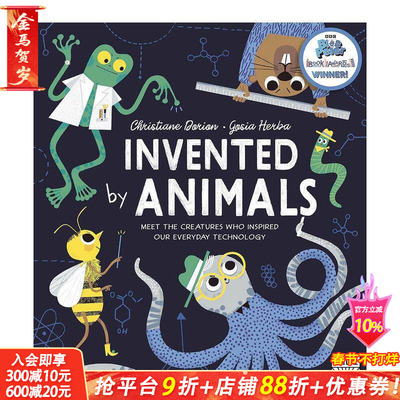 【预售】动物发明家：见识那些启发我们日常科技的生物Invented by Animals 12岁以上人文科学早教启蒙绘本 英文原版【善优童书】