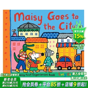 【预售】Maisy Goes to the City小鼠波波进城 英文儿童绘本 早教启蒙认知童书适合3-6岁【善优童书】