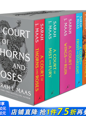 【预售】荆棘与玫瑰王庭（平装套装5本/套） Court of Thorns and Roses Paperback Box Set (5 books) 英文文学小说 正版进口书