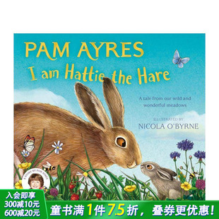 Hattie 进口童书 我是野兔哈蒂 英文儿童插画故事绘本 Hare the 平装 预售