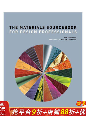 【现货】设计专业人士材料手册 The Materials Sourcebook for Design Professionals 原版英文工业产品设计 T&H 正版进口书