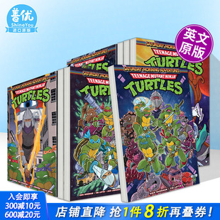 Ninja 现货多册选拍 Teenage Turtles 正版 英文漫画书 忍者神龟：周六历险记 进口书 5卷 原版 Mutant