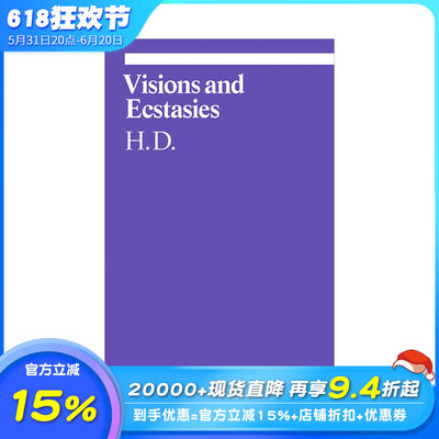 【预售】【Ekphrasis读画诗系列】幻想与狂喜 Visions and Ecstasies H.D. 艺术散文评论英文原版进口