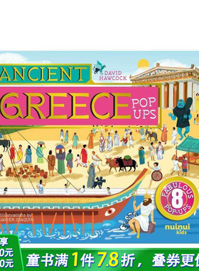 【预售】【古文明立体书】古希腊立体书 【Ancient Civilisations Pop-Ups】Ancient Greece Pop-Ups英文儿童立体趣味绘本进口书