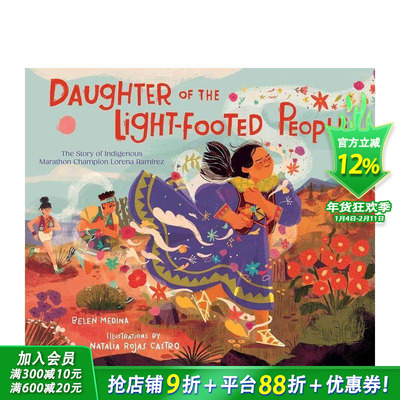 【现货】健跑女孩 Daughter of the Light-Footed People 英文儿童故事插画绘本 进口童书