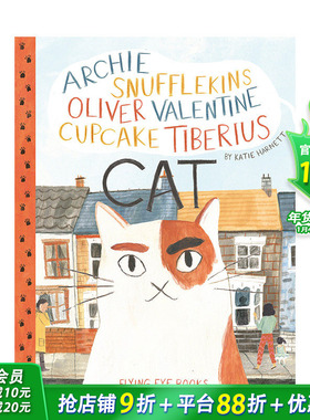 【现货】一只很多名字的貓Archie Snufflekins Cat 精装艺术绘本 Katie Harnett插画 动物与人 温暖故事]英文儿童进口书