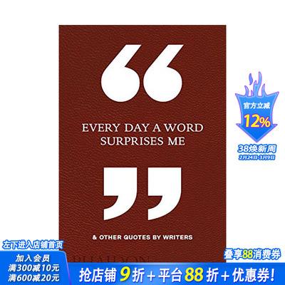 【现货】英文原版 每日让我惊喜的一句话 & 作家语录 Every Day a Word Surprises Me & Other Quotes by Writers 心灵励志进口书