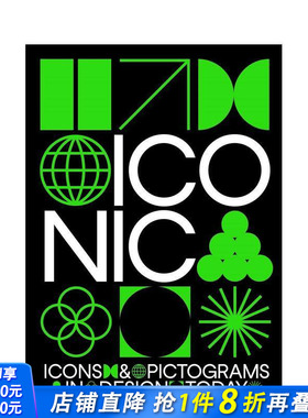 【预售】图标：当今设计中的图标和象形图 Iconic?:?Icons & Pictograms in Design Today 原版英文字体图案标志设计 正版进口书