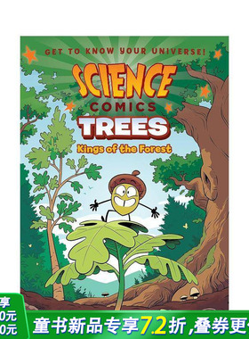 【现货】树木：森林之王 【Science Comics】Trees: Kings of the Forest 英文儿童漫画 英语拓展故事阅读绘本 进口童书