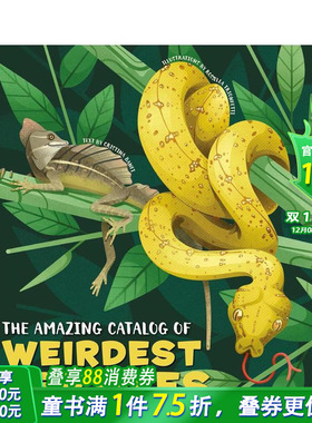 【预售】神奇爬行动物图鉴 The Amazing Catalog of Weirdest Reptiles 英文儿童插画科普故事绘本 进口童书