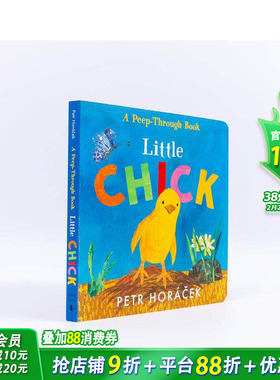 【预售】【英国插画师Petr Horácek】小鸡 Little Chick 英文儿童趣味互动 0岁+英语启蒙进口童书