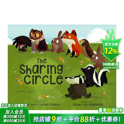 【预售】分享圈 The Sharing Circle 英文儿童插画故事绘本 进口童书