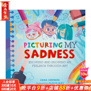 【现货】【正念艺术疗愈】描绘悲伤 【All the Colours of Me】Picturing My Sadness 英文儿童插画故事绘本 情绪管理 进口童书