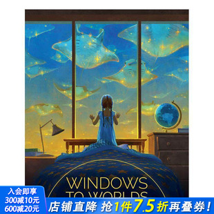 Publishing 进口 Elle Worlds 艺术插画集：世界之窗Windows Devin Kurtz 英文原版 3dtotal 现货