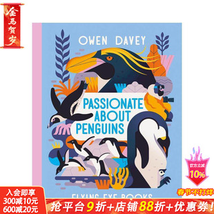 【现货】英文原版 【欧文·戴维动物系列】富有激情的企鹅Passionate About Penguins 精装插画儿童绘本Owen Davey 进口图书