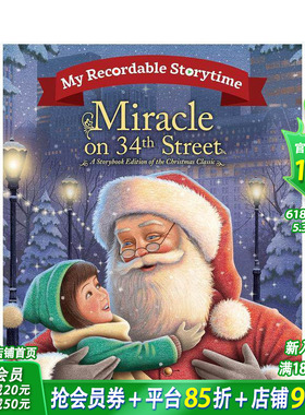 【现货】我的可录制故事时间：34街的奇迹 My Recordable Storytime: Miracle on 34th Street 英文儿童插画故事绘本进口书
