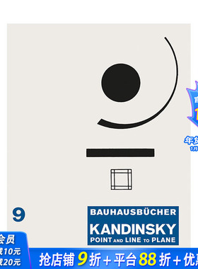 【预售】【Bauhausbücher系列9】点和线到平面 Point and Line to Plane 英文原版进口综合设计