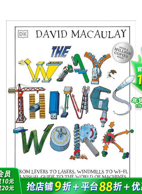 【预售】【大卫·麦考利万物运作原理】从杠杆到激光，从风车到Wi-Fi From Levers to Lasers 英文儿童插画科普绘本 进口童书