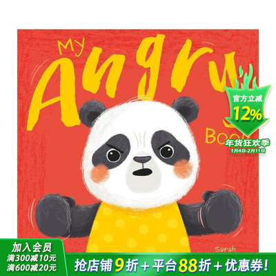 【预售】我的情绪之书：生气 【My Feelings】My Angry Book 英文儿童插画故事绘本 进口童书