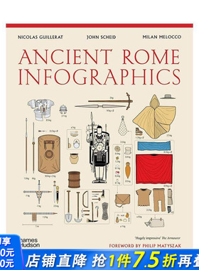 【预售】古罗马：信息图表（平装） Ancient Rome: Infographics 原版英文人文历史 正版进口书