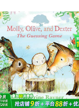【预售】【凯特·格林纳威插画师Catherine Rayner】兔子莫莉/猫头鹰奥利夫和狐狸德克斯特 The Guessing Game 儿童绘本