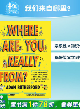 【现货】我们来自哪里？书作家Adam Rutherford Where Are You Really From? 物种起源 趣味科普英文儿童插画绘本进口书