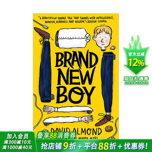 【预售】英文原版 Brand New Boy，新来的男孩 儿童故事阅读章节书 6-10岁 原版正版进口图书书籍