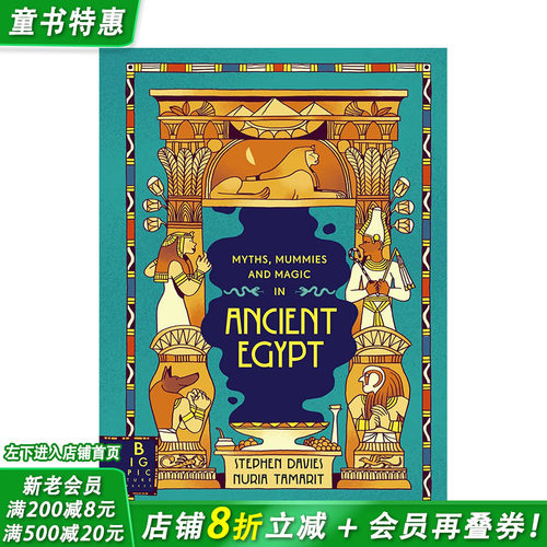 【现货】英文原版 古埃及神话、木乃伊和魔法 Myths, Mummies and Magic in Ancient Egypt 儿童故事插画绘本 世界历史人文科普书