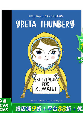 【现货】【小人物，大梦想】格雷塔·滕伯格Greta Thunberg 3-6岁儿童启蒙彩图艺术绘本 原版 早教学前教育人物故事