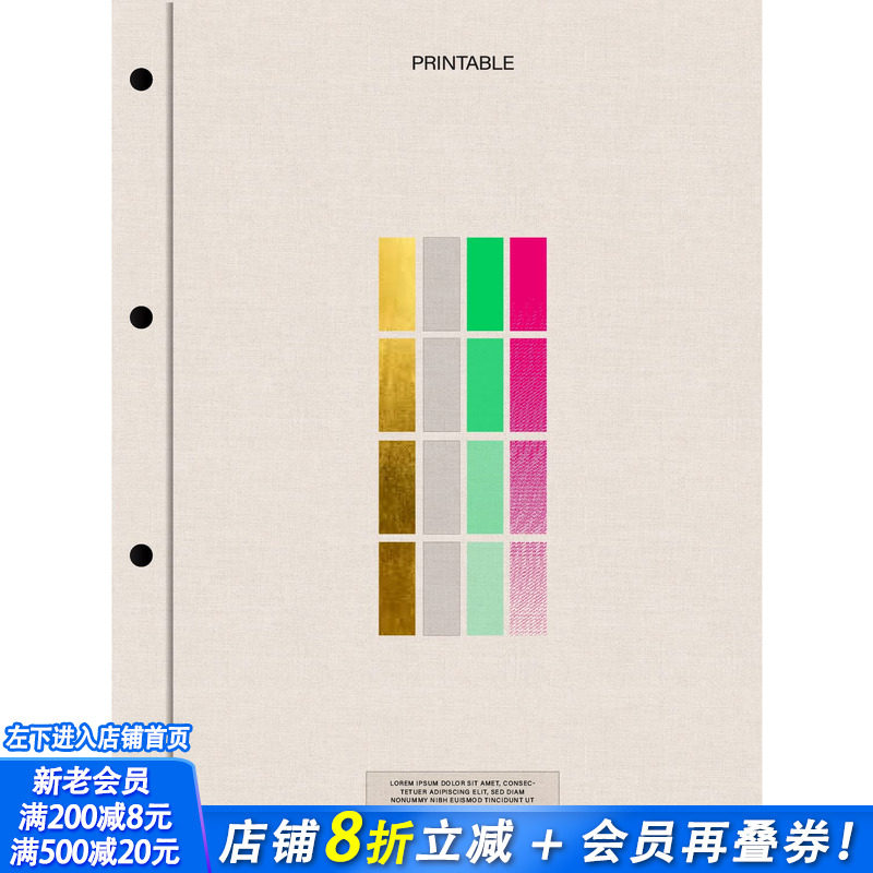 【预售】英文原版 可印刷:视觉设计中的印刷技术和效果 PRINTABLE 印刷版式色彩设计 正版进口图书画册 善优图书
