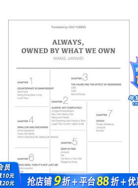 【现货】【中国文化视角】汪建伟：我们总是被拥有的东西所拥有 Always  Owned by What We Own 原版英文艺术画册画集 正版进口书