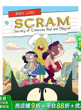 【预售】SCRAM:真实与魔法生物协会（平装） SCRAM: Society of Creatures Real and Magical  英文儿童漫画 英语拓展阅读进口书