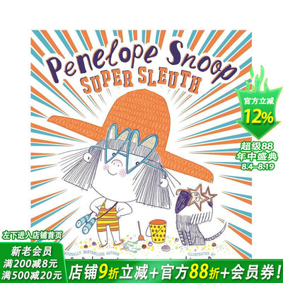 【预售】侦探洛普·斯努普 Penelope Snoop， Super Sleuth 英文儿童插画故事绘本 进口童书