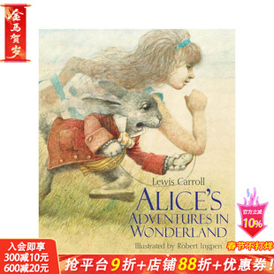 【预售】英文原版 Robert Ingpen经典文学插图:爱丽丝梦游仙境 Alice’s Adventures in Wonderland英文世界文学 正版进口书籍 善