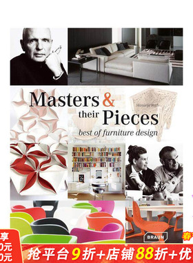 【预售】大师和他们的作品：好的家具设计 Master & Their Pieces: Best of Furniture Design 原版英文工业产品设计 正版进口书