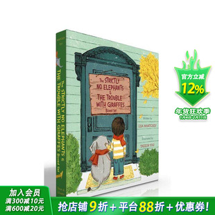 【现货】禁止大象与长颈鹿烦恼盒装集 Strictly No Elephants&The Trouble with Giraffes Boxed Set英文儿童插画故事绘本进口书